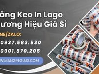 Băng keo in logo thương hiệu theo yêu cầu giá sỉ