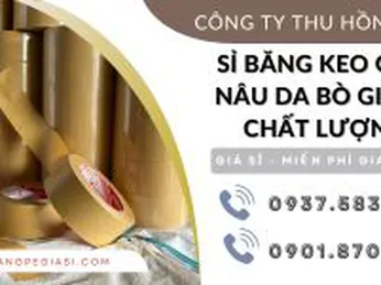 Bán sỉ băng keo giấy nâu da bò giá rẻ ưu đãi