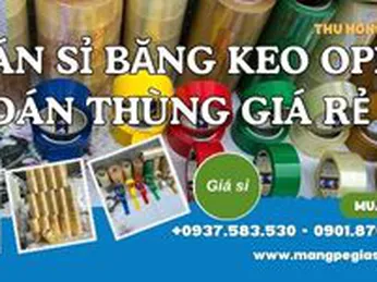 Bán sỉ băng keo OPP dán thùng chất lượng cao giá rẻ