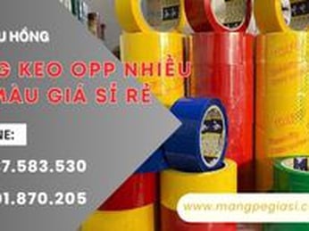 Bán sỉ băng keo OPP nhiều màu bền đẹp giá rẻ