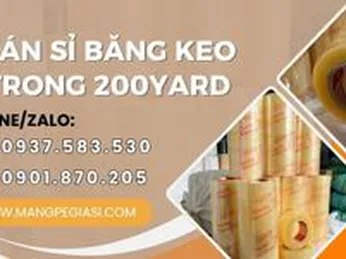 Bán sỉ băng keo trong 200yard giá rẻ tại TPHCM