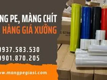 Bán sỉ màng PE, màng chít quấn hàng giá xưởng