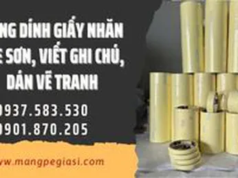 Băng dính giấy nhăn che sơn, viết ghi chú, dán giấy vẽ giá rẻ