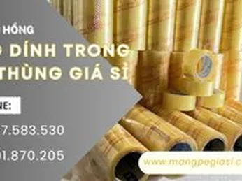 Băng dính trong dán thùng đủ kích thước giá sỉ rẻ