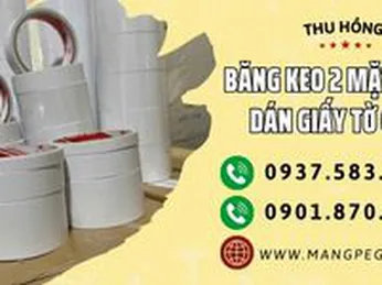 Băng keo 2 mặt trắng dán giấy tờ giá sỉ