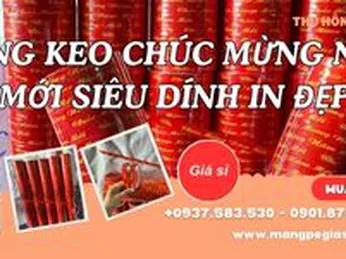 Băng keo chúc mừng năm mới siêu dính in đẹp giá sỉ