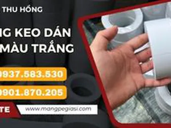 Băng keo dán nền màu trắng bền đẹp giá rẻ