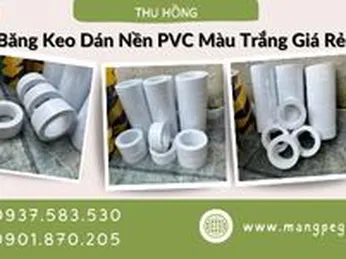 Băng keo dán nền PVC màu trắng giá rẻ