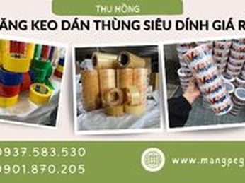 Băng keo dán thùng siêu dính giá rẻ tại TPHCM