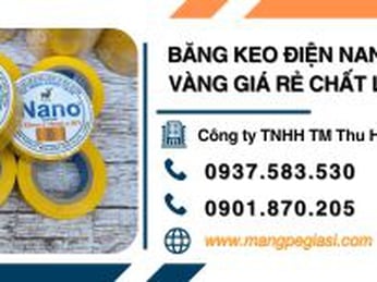 Băng keo điện Nano màu vàng giá rẻ chất lượng