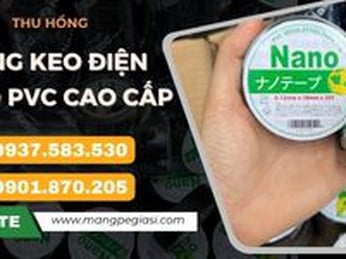 Băng keo điện Nano PVC độ bền cao giá rẻ