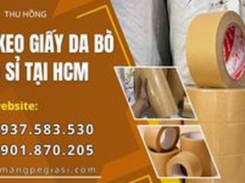 Băng keo giấy da bò giá sỉ tại HCM