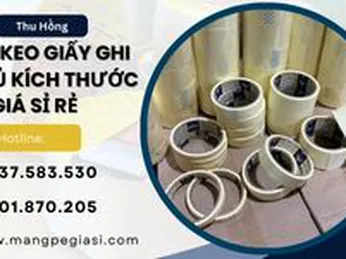 Băng keo giấy ghi chú đủ kích thước giá sỉ sát xưởng