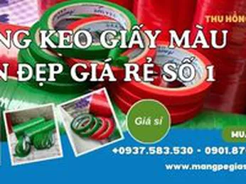 Băng keo giấy màu bền đẹp giá rẻ số 1
