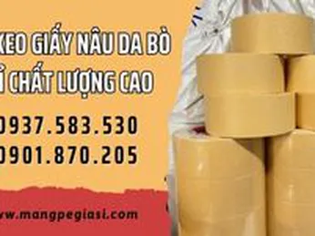 Băng keo giấy nâu da bò giá sỉ hàng chất lượng cao