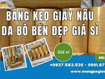 Băng keo giấy nâu da bò nhám bền đẹp giá sỉ