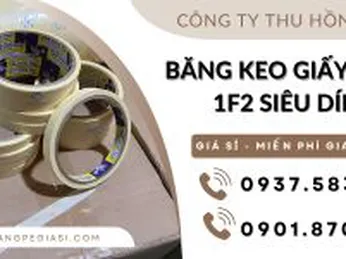 Băng keo giấy nhăn 1F2 siêu dính giá sỉ tại xưởng