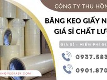 Băng keo giấy nhăn 3F chất lượng giá sỉ tận xưởng