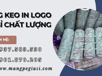 Băng keo in logo giá sỉ dùng đóng gói, quảng bá thương hiệu