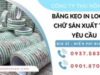 Băng keo in logo, in chữ sản xuất theo yêu cầu giá sỉ
