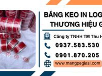 Băng keo in logo, tên thương hiệu sản xuất theo yêu cầu giá sỉ