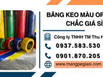 Băng keo màu OPP bám dính tốt bền chắc giá sỉ