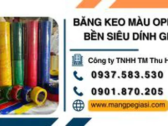 Băng keo màu OPP siêu dính siêu bền giá sỉ
