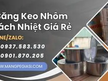 Băng keo nhôm cách nhiệt dán ống gió giá sỉ