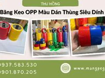 Băng keo OPP màu dán thùng siêu dính giá sỉ