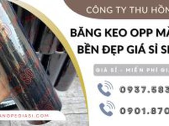Băng keo OPP màu đen bền đẹp giá sỉ siêu rẻ