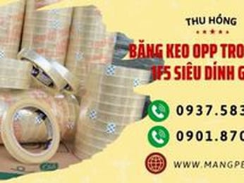 Băng keo OPP trong suốt 1F5 siêu bám dính giá sỉ