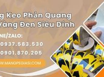 Băng keo phản quang sọc vàng đen siêu dính giá sỉ