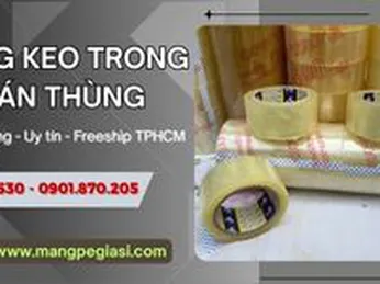 Băng keo trong dán thùng độ bám dính cao giá rẻ