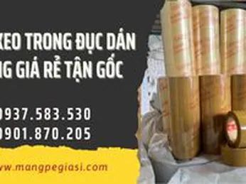 Băng keo trong đục dán thùng giá rẻ tận gốc