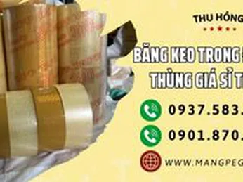Băng keo trong đục dán thùng giá sỉ TPHCM