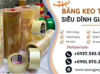 Băng keo trong siêu dính chuyên dùng cho đóng hàng