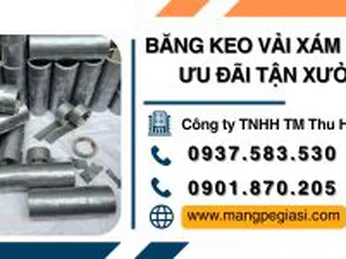 Băng keo vải xám chống thấm nước, siêu chịu lực giá rẻ ưu đãi