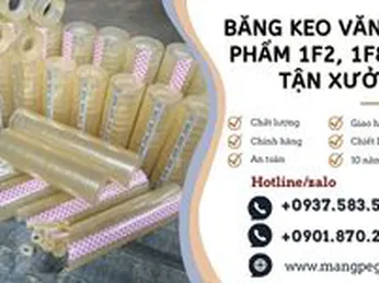 Băng keo văn phòng phẩm 1f2, 1f8 giá sỉ tận xưởng