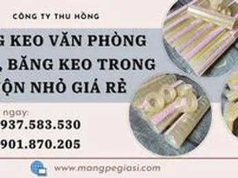 Băng keo văn phòng phẩm, băng keo trong cuộn nhỏ giá rẻ