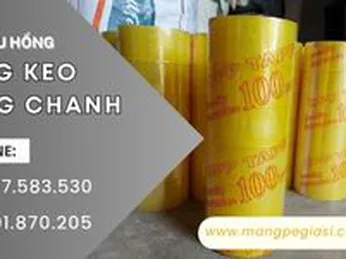 Băng keo vàng chanh đóng hàng siêu dính giá sỉ