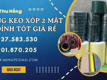 Sỉ băng keo xốp 2 mặt chịu lực bám dính tốt giá rẻ