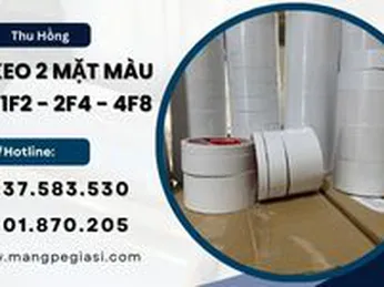 Bỏ sỉ băng keo 2 mặt màu trắng đủ kích thước giá rẻ