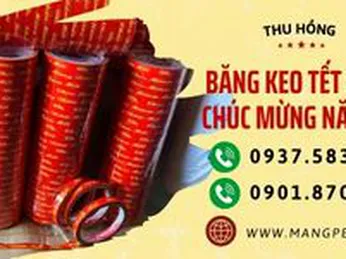 Bỏ sỉ băng keo Tết in chữ chúc mừng năm mới giá rẻ