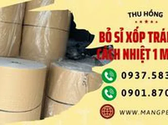 Bỏ sỉ xốp tráng bạc cách nhiệt 1 mặt keo siêu dính giá rẻ