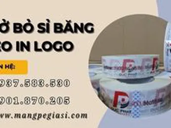 Cơ sở bán sỉ băng keo in logo theo yêu cầu