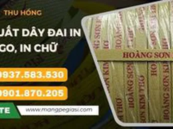 Công ty sản xuất dây đai PP in logo, in chữ theo yêu cầu