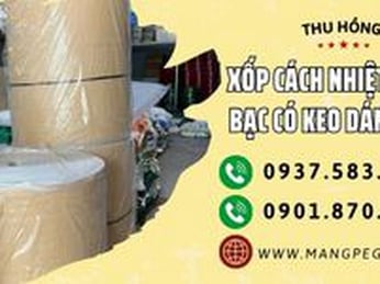Cung cấp xốp cách nhiệt tráng bạc 1 mặt keo giá sỉ
