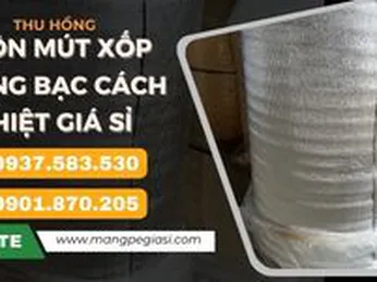 Cuộn mút xốp tráng bạc cách nhiệt chống nóng giá rẻ