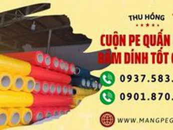 Cuộn PE quấn hàng bám dính tốt giá sỉ tại TPHCM