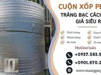 Cuộn xốp PE OPP tráng bạc cách nhiệt giá siêu rẻ